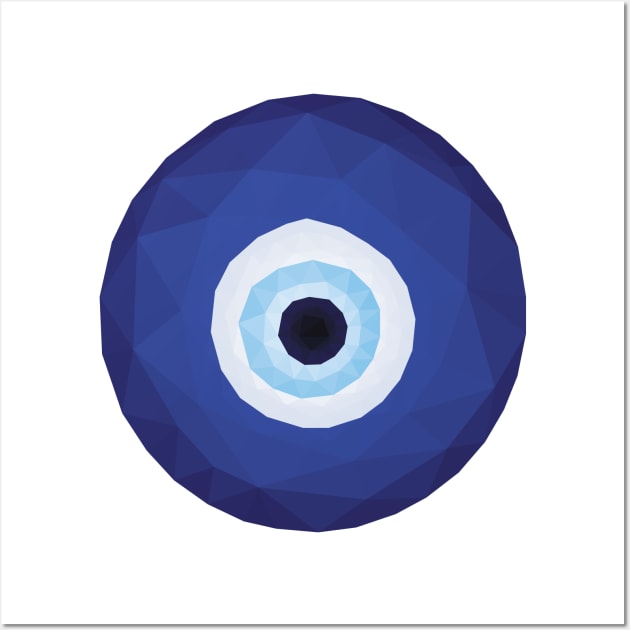 Evil Eye (Nazar) Low Poly Wall Art by MHich